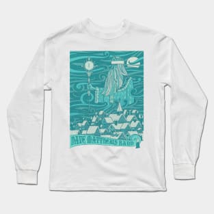 Dave Matthews Cyan Long Sleeve T-Shirt